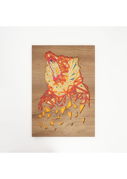 3 Boyutlu Ayı Desenli Tablo|35*50 CM|TB2005