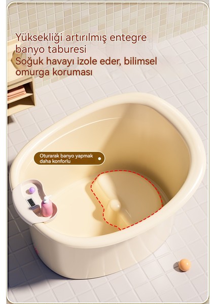 Çocuklar Için Kalınlaştırılmış, Oturulabilir Plastik Banyo Küveti (Yurt Dışından) modelleri