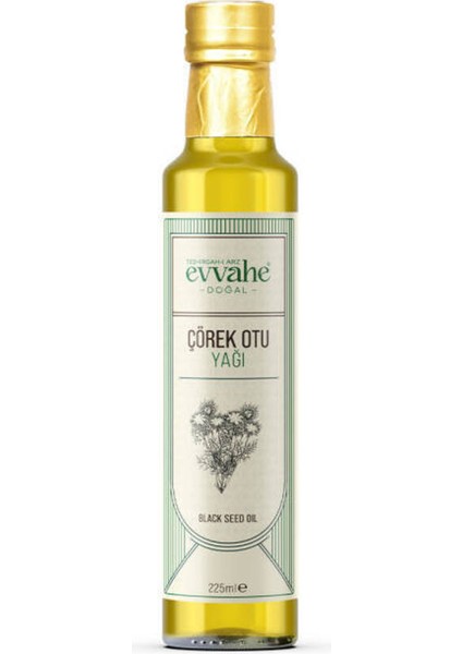Evvahé Doğal Çörek Otu Yağı 225 ml – Soğuk Sıkım, Katkısız, Besin Değeri Yüksek Saf ve Aromatik Yağ fiyatları
