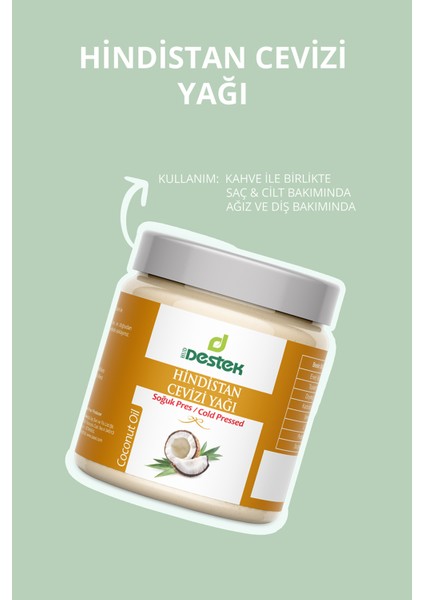 Soğuk Pres Hindistan Cevizi Yağı 300 gr – Katkısız, Doğal Mutfak Kullanımı ve Cilt Bakımı İçin fırsatları
