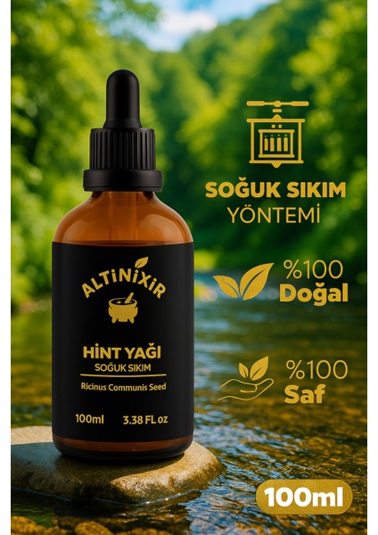 Altinixir Hint Yağı 100 ml – %100 Saf, Doğal ve Katkısız Rafine Yağ, Cilt ve Saç Bakımı İçin Bitkisel Çözüm fırsatları