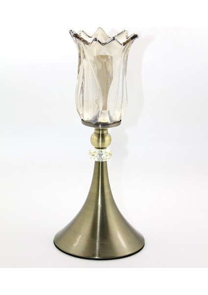 Cam Şamdan Tekli Model 2