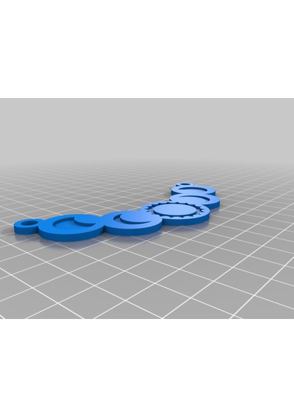 Parlayan Güneş Tutulması Kolye (Sadece Plastik Aparattır!!!) 3D