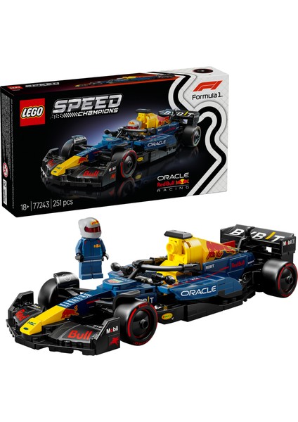 ® Speed Champions Oracle Red Bull Racing RB20 F1® Yarış Arabası 77243 - Yetişkinler için Yaratıcı Model Yapım Seti (251 P)