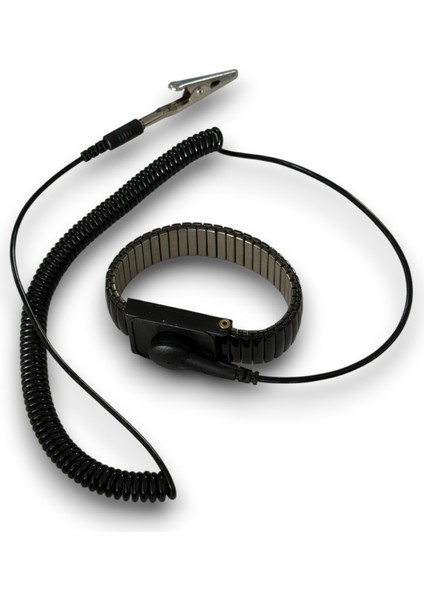 ESD Antistatik Metal Siyah Bileklik Kablolu 2MT fiyatları