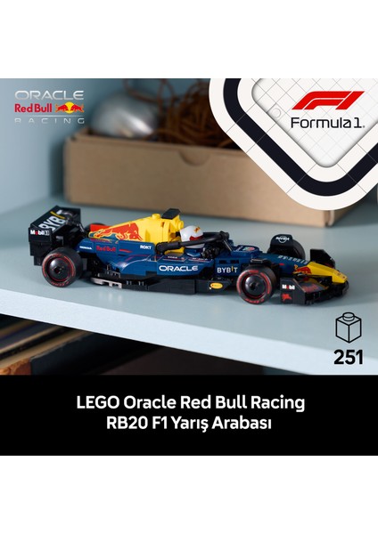 ® Speed Champions Oracle Red Bull Racing RB20 F1® Yarış Arabası 77243 - Yetişkinler için Yaratıcı Model Yapım Seti (251 P) indirimleri
