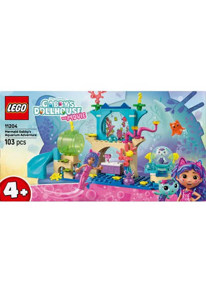 ® Gabby’s Dollhouse Deniz Kızı Gabby’nin Akvaryum Macerası 11204 - 4 Yaş & Üzeri Çocuklar Için Oyuncak Yapım Seti (103 Parça) modelleri