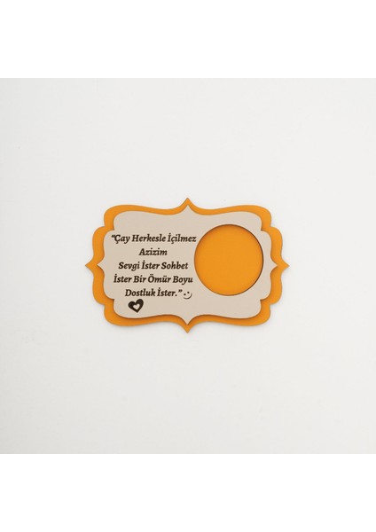 Ahşap Sunumluk|Yazılı Bardak Altlıkları(6 Adet)|15*10 CM|BA4004 modelleri