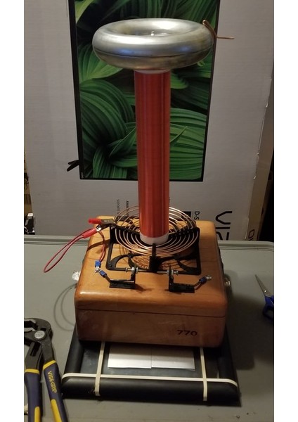 Tesla Bobin Dıy (Sadece Plastik Aparattır!!!) 3D