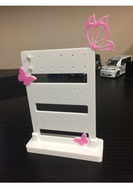 Kelebek Kulak Yüzük Tutucu (Sadece Plastik Aparattır!!!) 3D