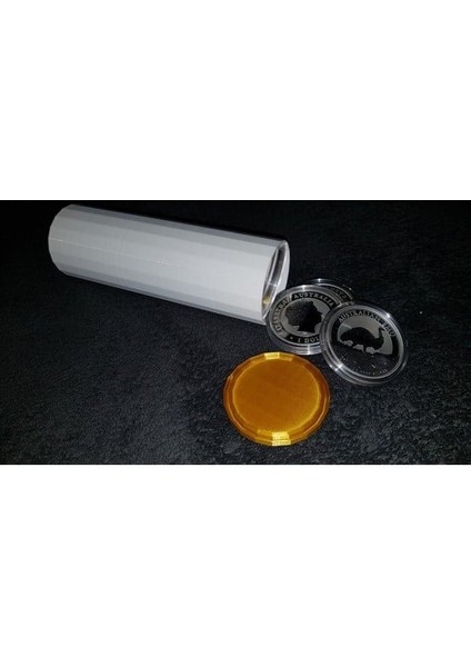 45MM Madeni Para Tüpü / Avustralya 1 Oz Gümüş Kuğu, Emu, Perth Nane (Sadece Plastik Aparattır!!!) 3D modelleri
