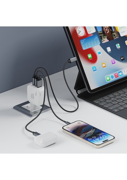 NT-HCH10 70W Pd+Qc Ganprime Şarj Aleti Hızlı Şarj Aleti/şarj Isısını Düşürür Gan Destekli Akım Korumalı Güç Adaptörü modelleri