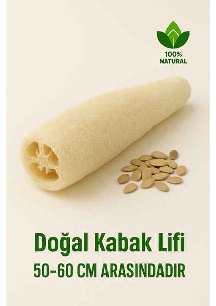 Doğal Jumbo Kabak Lifi Kesesi 50x60 cm