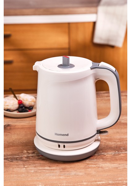 Royaltea 1745H Krem Renk Çay Makinesi – Şık Tasarım, Yüksek Demleme Performansı ve 1,7 L Kapasite