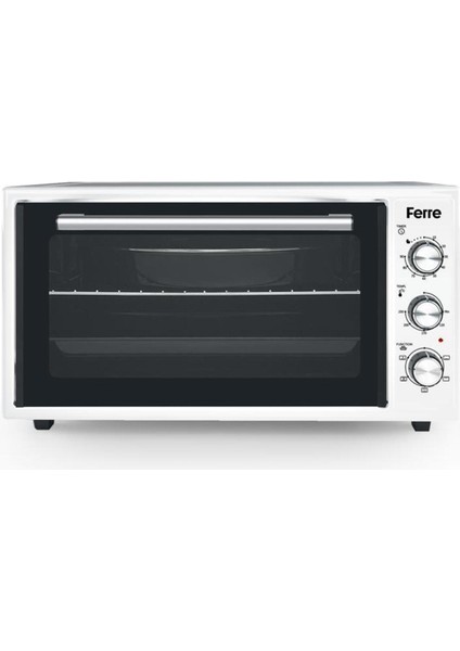 45630 Turbo Mini Fırın – 6 Program, 45 L, Beyaz, Çift Cam Kapak, Ayarlanabilir Isı ve 90 Dakika Zamanlayıcı