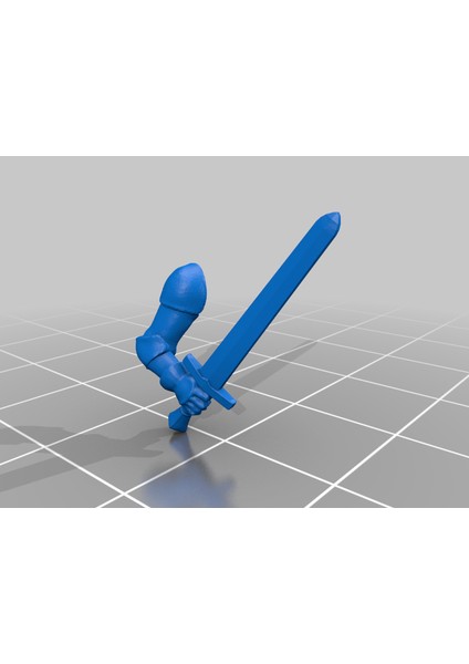 Özelleştirilebilir Şövalye Piyade Minyatürleri (Sadece Plastik Aparattır!!!) 3D modelleri