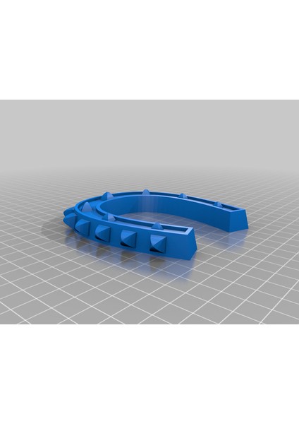 Şişman At Nalı Kolye / Kolye (Sadece Plastik Aparattır!!!) 3D