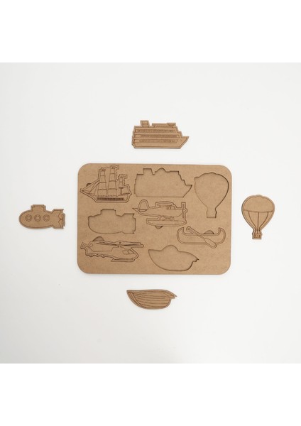 Montessori Boyanabilir Puzzle| 6 Lı Set|30*21 CM|EO6004 modelleri