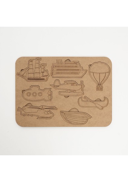 Montessori Boyanabilir Puzzle| 6 Lı Set|30*21 CM|EO6004 fırsatları