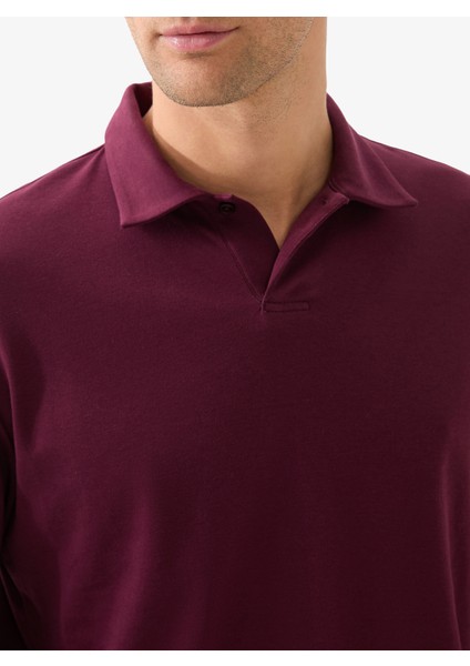 Erkek Polo Yaka T-Shirt 40820 - Bordo modelleri