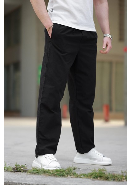 Siyah Rahat Kesim Erkek Pantolon E6561 modelleri
