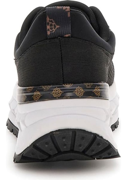 Kadın Runit2 Monogram Desenli Kalın Tabanlı Sneaker - Siyah modelleri