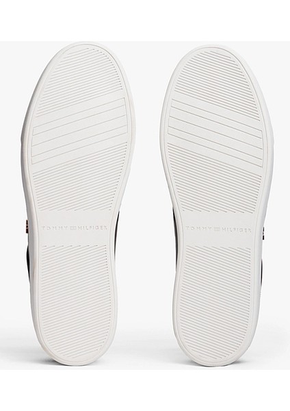 Kadın Th Monogram Plaque Court Sneakers - Siyah