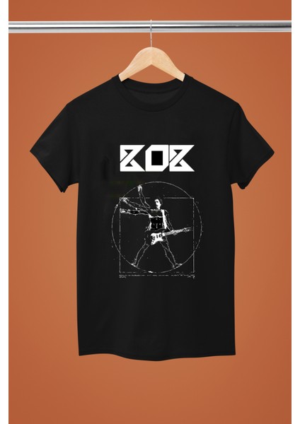 Bob Dylan Baskılı Pamuklu Kısa Kollu Regular Kalıp Rock Tshirt