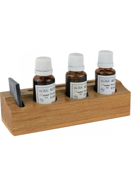 Kuyumcu Ayar Suyu 3’lü Set – Altın Test Asidi Takımı (14K 18K 22K)