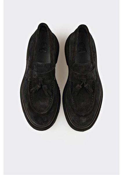 Siyah Deri Erkek Günlük Ayakkabı fırsatları