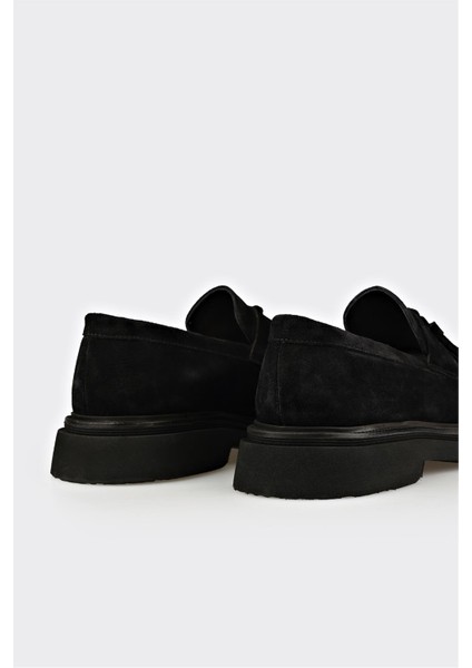 Siyah Deri Erkek Günlük Ayakkabı indirimleri