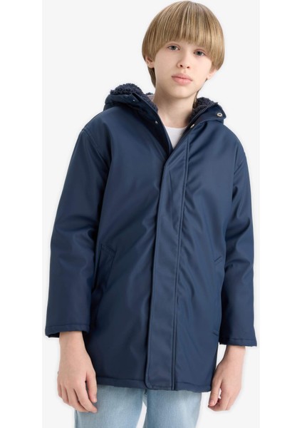 Erkek Çocuk Su Geçirmez Kapüşonlu Pelüş Astar Yağmurluk C4315A825AU modelleri