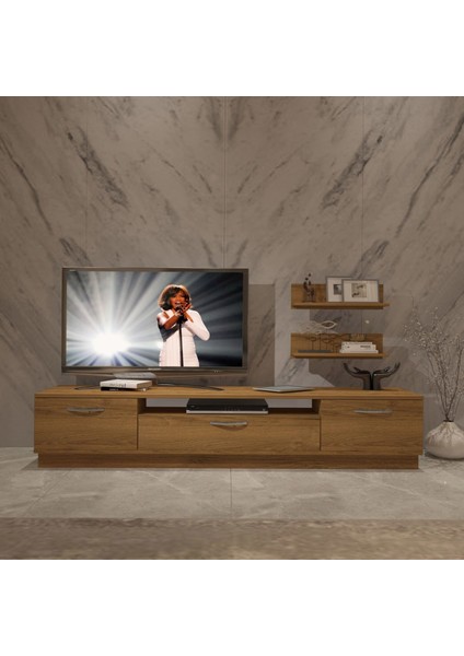Trio 4s Mdf Tv Ünitesi Tv Sehpası - Naturel Pera fiyatları