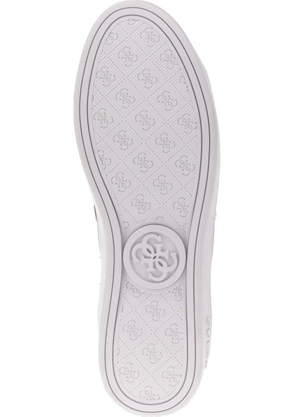 Kadın Britz Monogram Desenli Metalik Detaylı Sneaker - Bej indirimleri