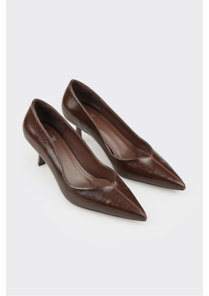 Kahve Kadın Orta Topuk Ayakkabı fiyatları