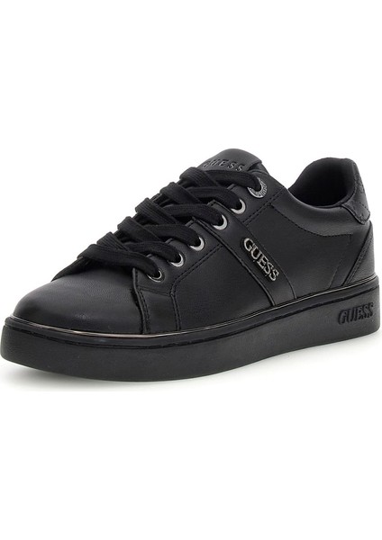 Kadın Britz Monokrom Metalik Detaylı Sneaker - Siyah