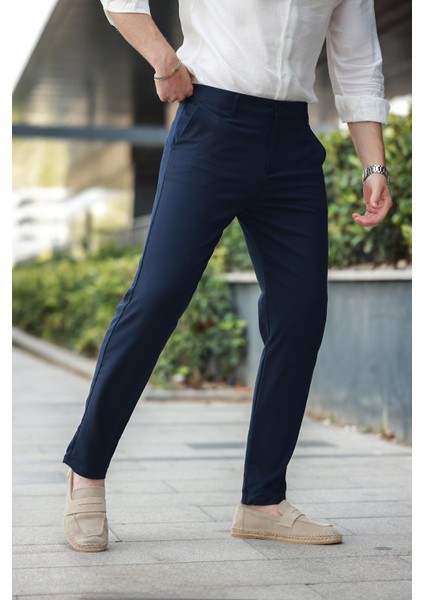 Lacivert Basic Erkek Pantolon E6576 modelleri