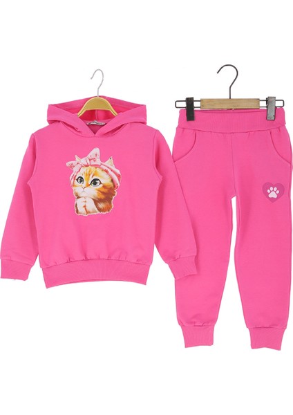 Kız Çocuk Takım Kapüşonlu