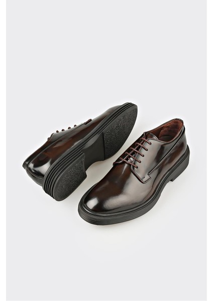 Kahve Deri Erkek Klasik Ayakkabı modelleri
