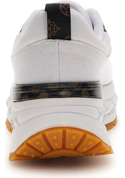 Kadın Runit2 Monogram Desenli Kalın Tabanlı Sneaker - Beyaz modelleri