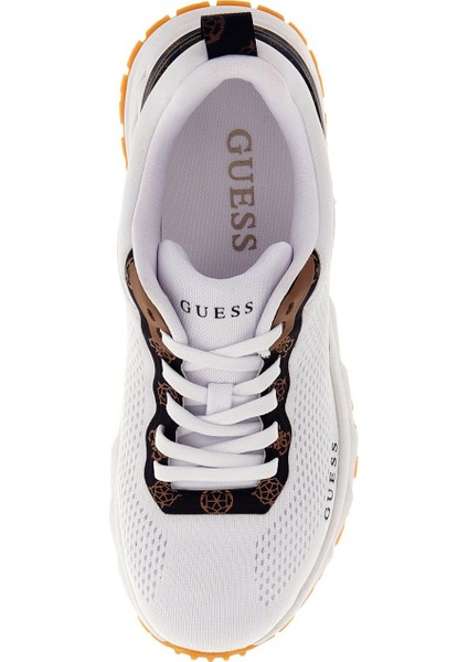 Kadın Runit2 Monogram Desenli Kalın Tabanlı Sneaker - Beyaz fırsatları