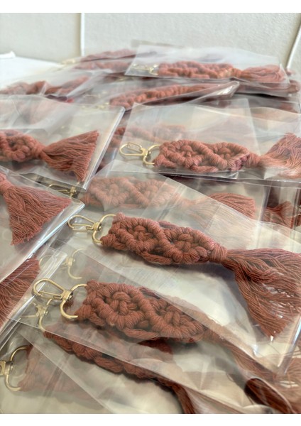 25 Adet Makrome Söz Nişan Düğün Bebek Doğum Günü Hediyelik Anahtarlık modelleri