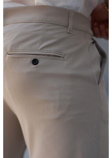 Bej Basic Erkek Pantolon E6576 indirimleri