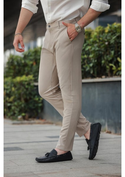 Bej Basic Erkek Pantolon E6576