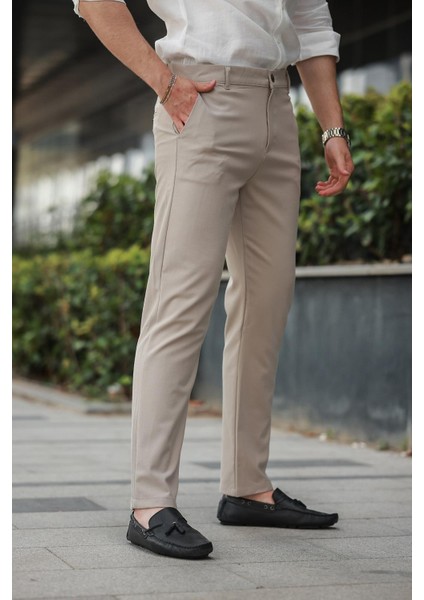 Bej Basic Erkek Pantolon E6576 modelleri