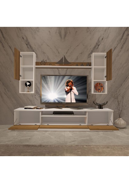 Trio 5das Mdf Tv Ünitesi Tv Sehpası - Beyaz - Pera modelleri
