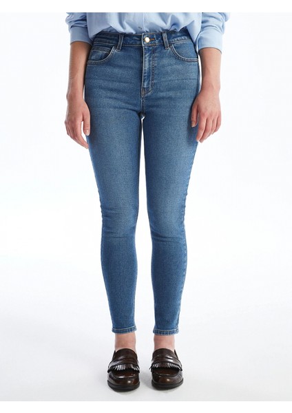 Lcw Jeans Indigo Yüksek Bel Push Up Kadın Jean Pantolon fiyatları