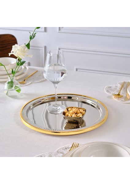 Ring Dekoratif Tepsi Supla Gold 33 cm fiyatları