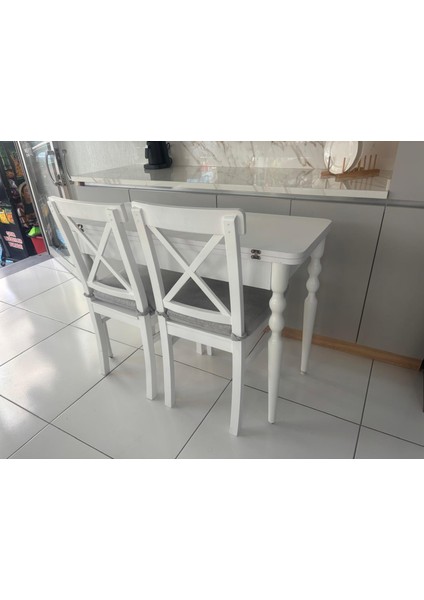 130 x 45 cm Katlanır Mutfak Masa Takımı