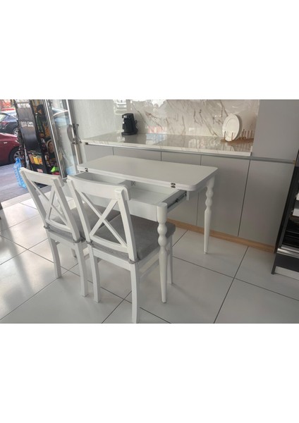 130 x 45 cm Katlanır Mutfak Masa Takımı fiyatları